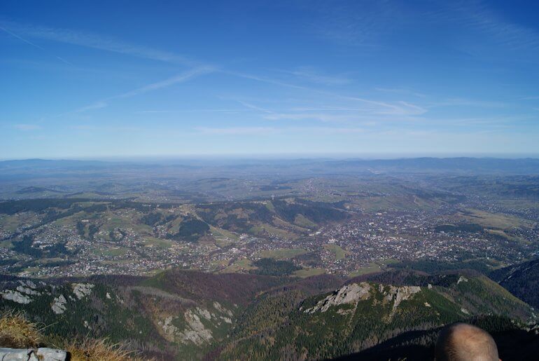 Zakopane z Giewontu