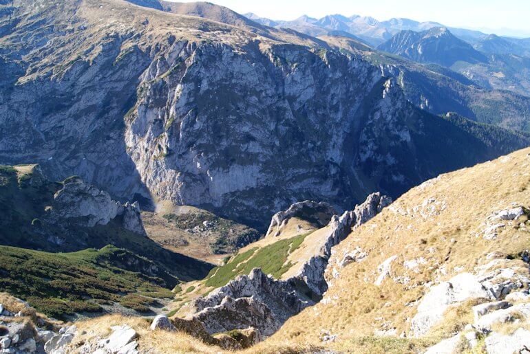 Zejście do Doliny małej Łąki -Giewont trasa czas wejścia