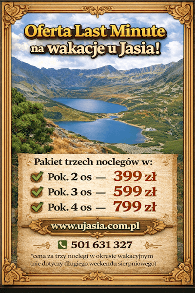 wakacje - turnusy- z widokiem na Tatry. ze śniadaniem blisko Gorący Potok
