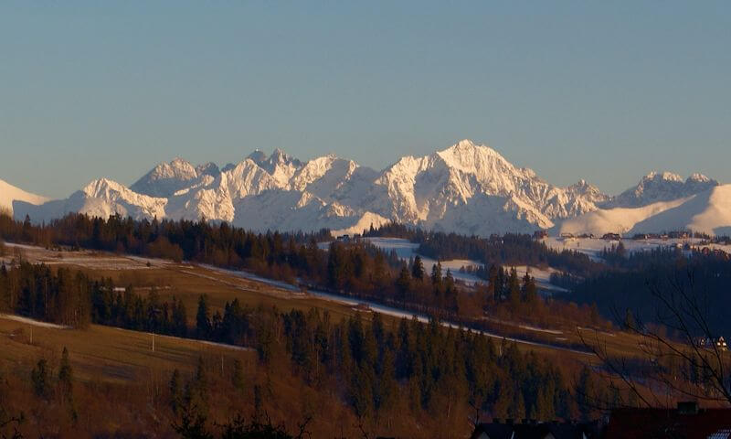 Noclegi U jasia - pokoje przy termach Gorący Potok -widoki z domu blisko Zakopanego.