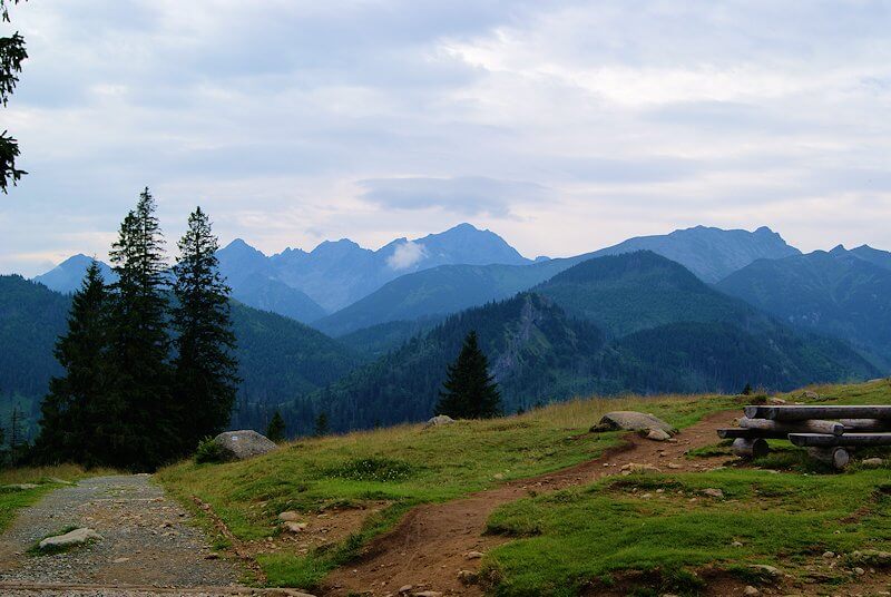 Tatry wysokie - widok na Rusinowej Polanie